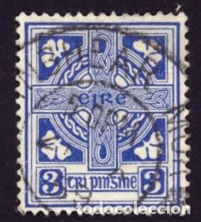 Sellos: Irlanda. Cruz Celta. 1940. YT-83. Usado