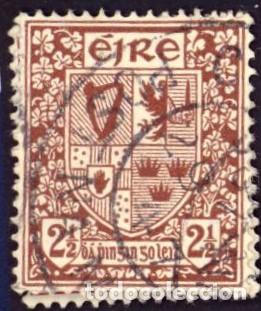 Sellos: Irlanda. Escudo de Armas. 1941. YT-82. Usado