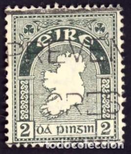 Sellos: Irlanda. Mapa. 1941-44. YT-81. Usado
