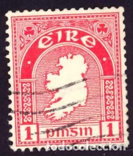 Sellos: Irlanda. Mapa. 1941-44. YT-44. Usado