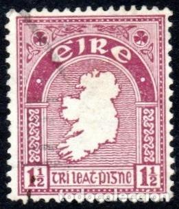 Sellos: Irlanda. Mapa. 1941-44. YT-80. Usado