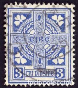 Sellos: Irlanda. Cruz Celta. 1941. YT-83. Usado