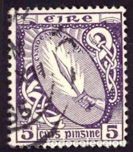 Sellos: Irlanda. Espada de Luz. 1940. YT-85. Usado