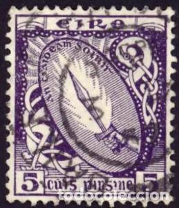 Selos: Irlanda. Espada de Luz. 1940. YT-85. Usado