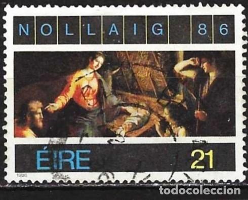 Sellos: Irlanda 1986 - Mi 611 - YT 614 - Navidad : Cuadro de Francesco Pascucci