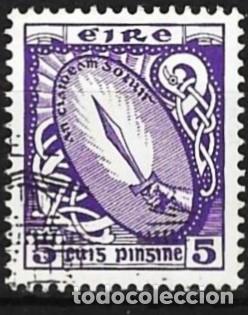 Sellos: Irlanda 1968 - Mi 78 DII - YT 194 - La Espada de la Luz