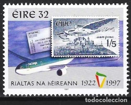 Sellos: Irlanda 1997 - Mi 1024 - YT 1020 - Avi&oacute;n por el correo - MNH**