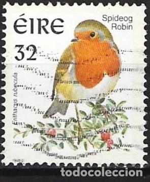 Sellos: Irlanda 1999 - Mi 977 IyA - YT 980c - Ave : Petirrojo ( c = Con marco fosforescent )