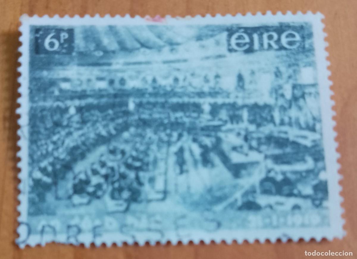 Sellos: IRLANDA, EIRE - V/F 6 P - 21-1-1919 REUNI&Oacute;N DEL PRIMER PARLAMENTO NACIONAL.
