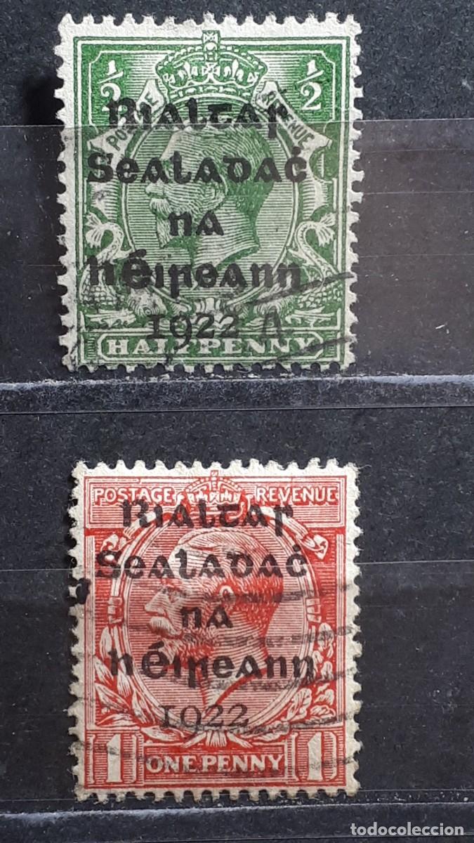 Sellos: IRLANDA. A&Ntilde;O 1922. &deg;. YVERT 1a, 2a.