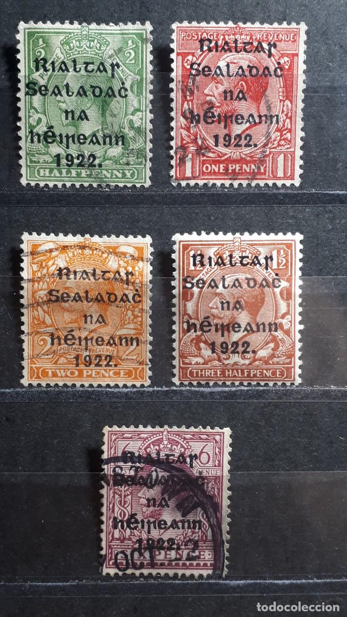 Selos: IRLANDA. A&Ntilde;O 1922. &deg;/*. YVERT 1b/4b, 9b.