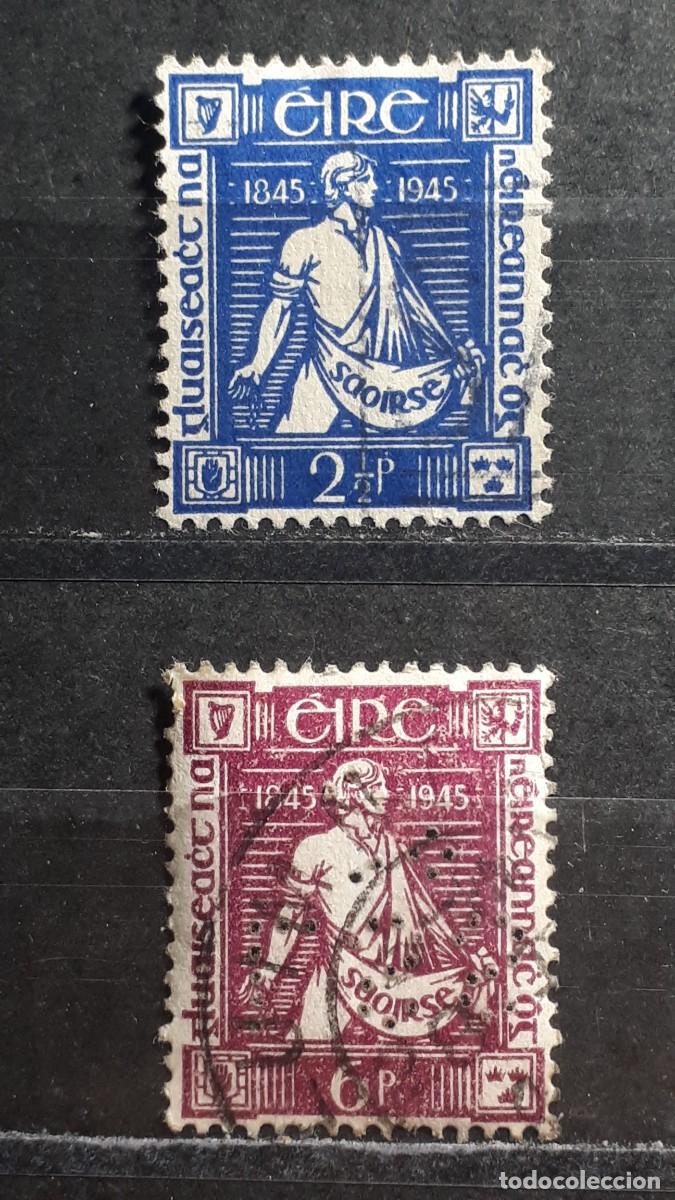 Sellos: IRLANDA. A&Ntilde;O 1945. &deg;. YVERT 102/3