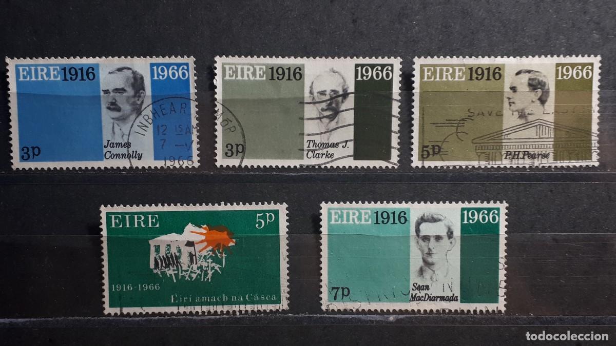 Sellos: IRLANDA. A&Ntilde;O 1966. &deg;. YVERT 177/80, 182
