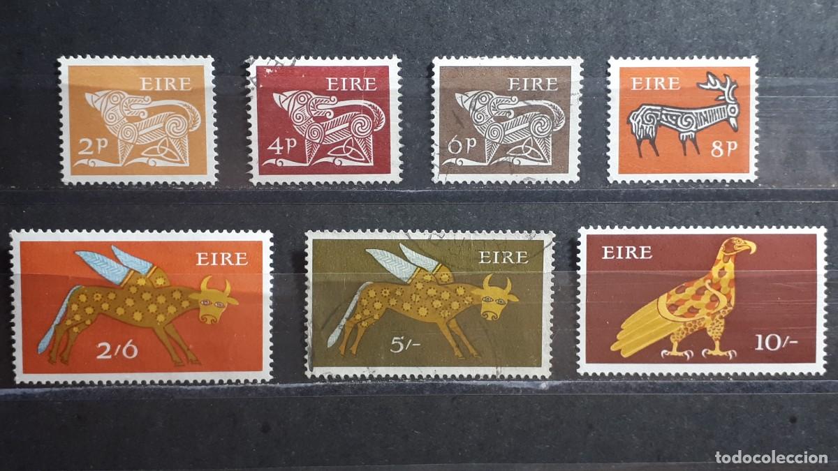 Sellos: IRLANDA. A&Ntilde;O 1968. */&deg;. YVERT 213, 215, 217, 219, 224/6.