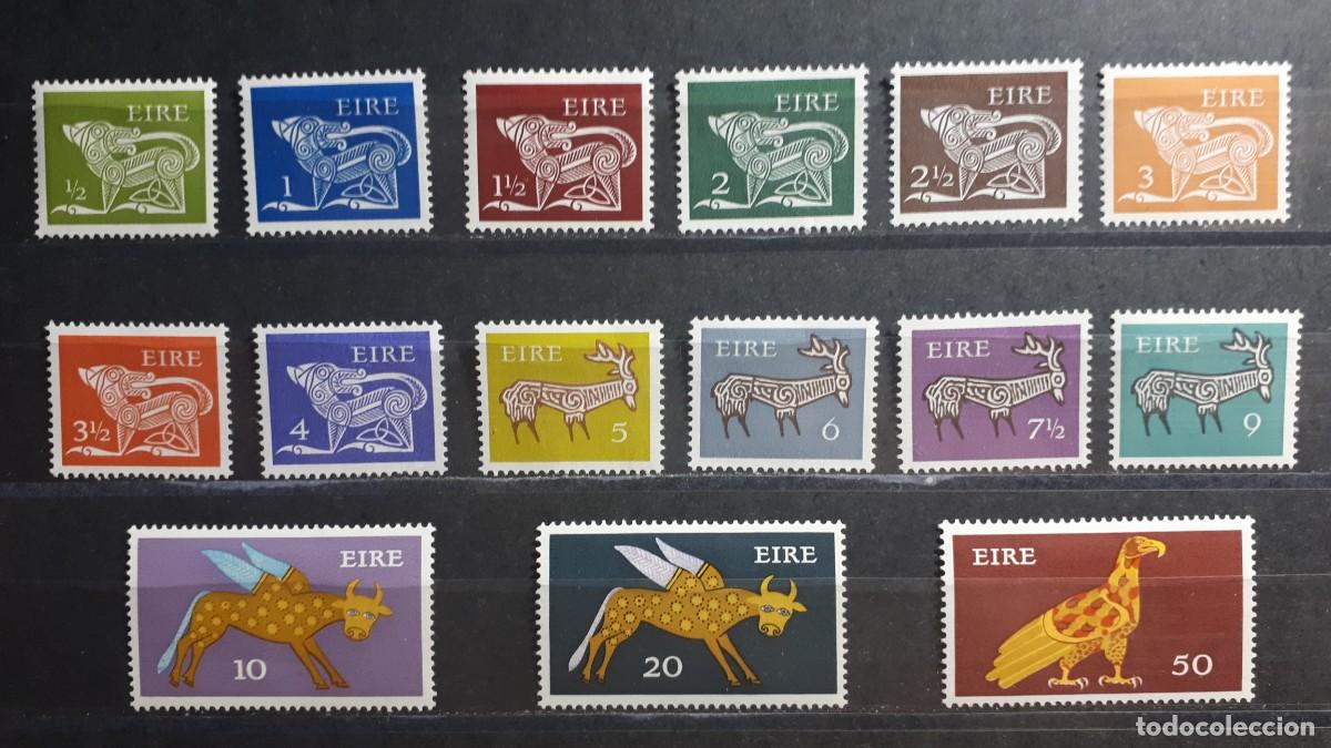 Sellos: IRLANDA. A&Ntilde;O 1971. *. YVERT 252/66.
