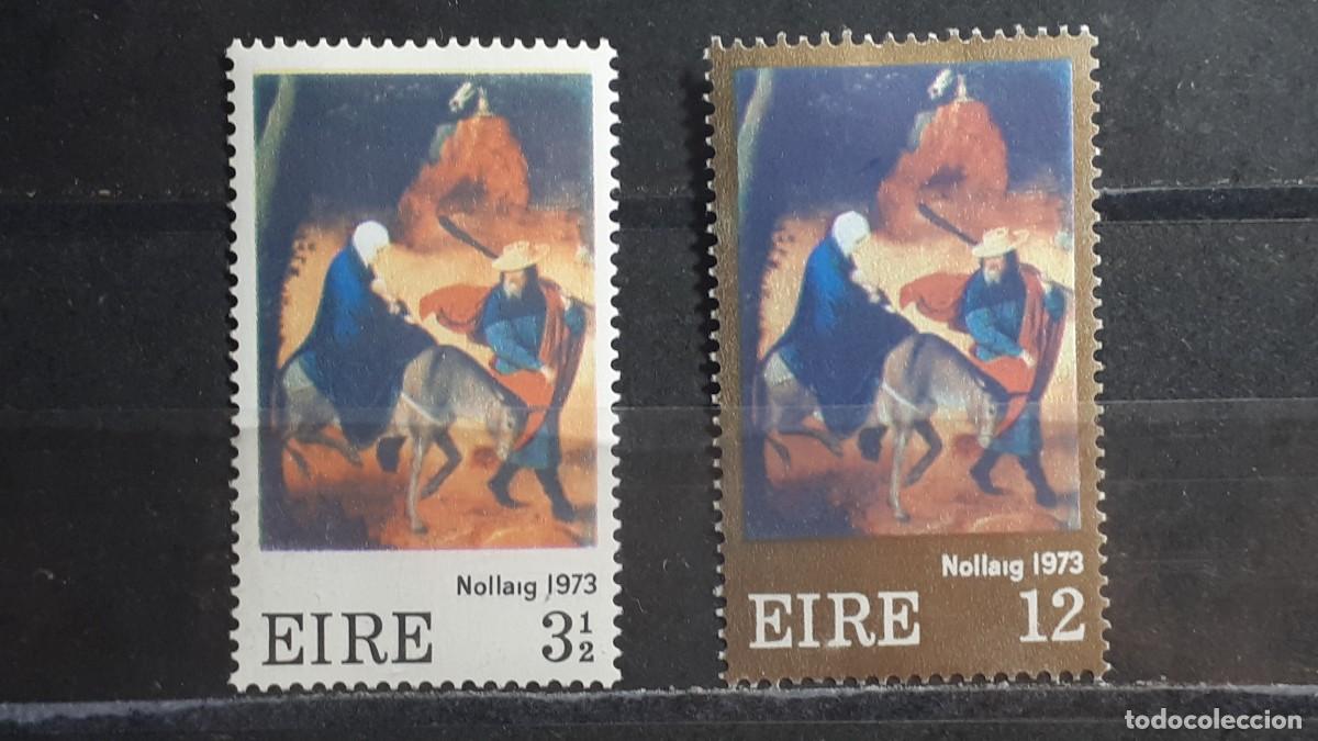 Sellos: IRLANDA. NAVIDAD. A&Ntilde;O 1973. *. YVERT 298/9