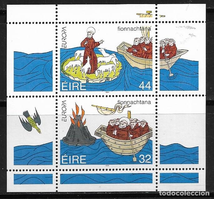 Sellos: IRLANDA 1994, HOJA BLOQUE Ivert 15 - EUROPA CEPT - GRANDES DESCUBIMIENTOS. MNH.