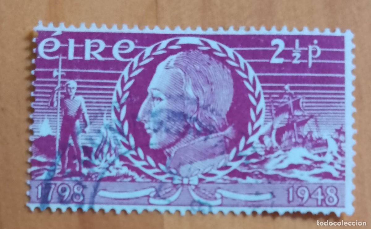 Sellos: IRLANDA, EIRE - V/F 2 1/2 P - A&Ntilde;O 1948 - 150&ordm; ANIVERSARIODE LA INSURRECCI&Oacute;N DE 1798
