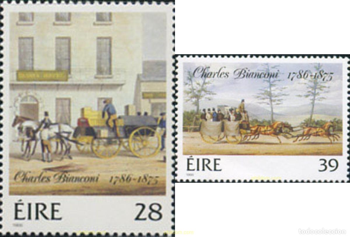 Sellos: 327305 MNH IRLANDA 1986 200 ANIVERSARIO DEL NACIMIENTO DE WILLIAM MULREADY Y CHARLES BIANCONI