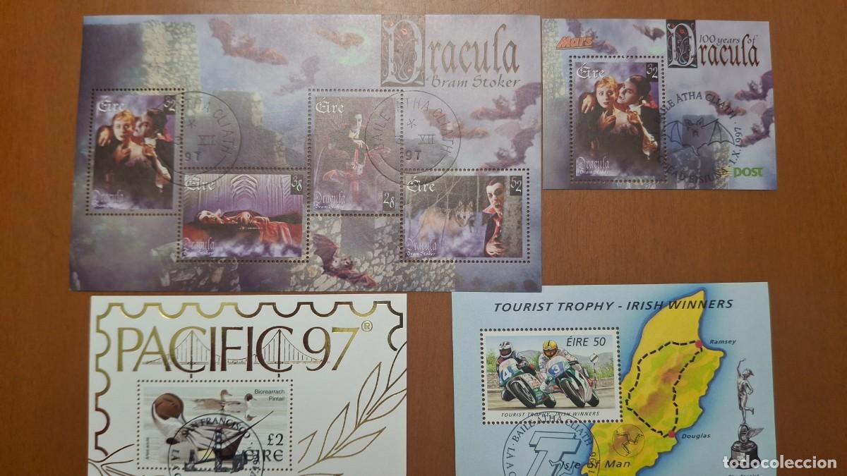 Sellos: HB13 HOJITAS BLOQUE de IRLANDA en usado ideal para tematicas (leer descripcion)