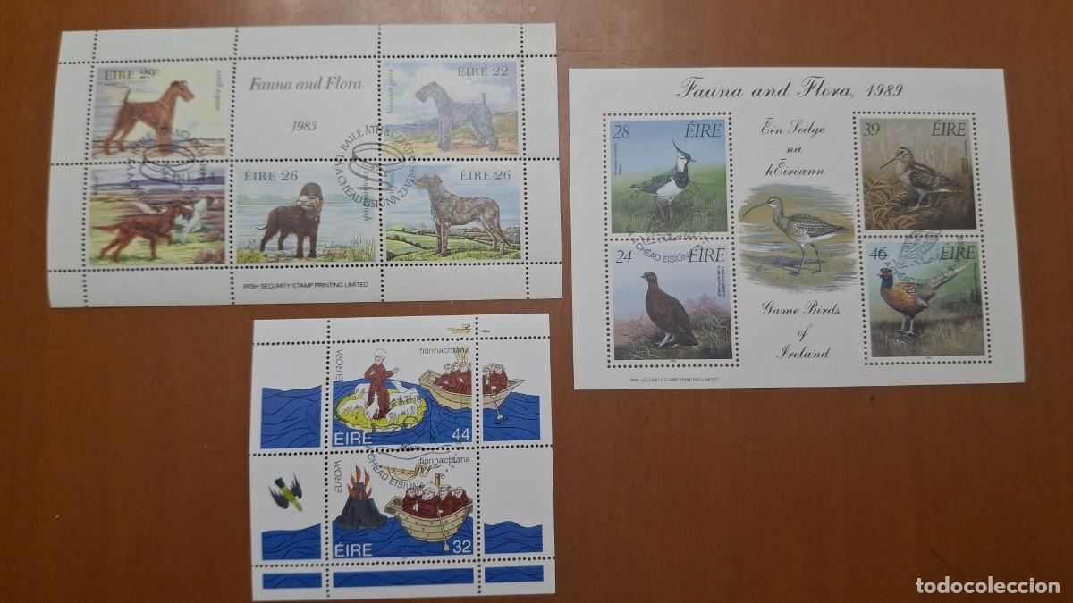 Stamps: HB15 HOJITAS BLOQUE de IRLANDA en usado ideal para tematicas (leer descripcion)