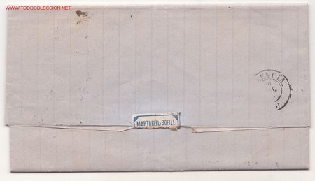Sellos: Posterior de la carta - Foto 2