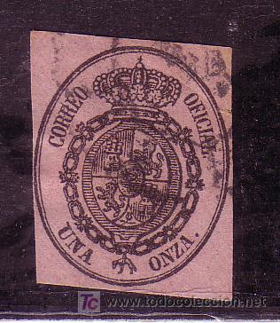 Sellos: ESPA&Ntilde;A.- EDIFIL N&ordm; 36, matasellado. - Foto 1