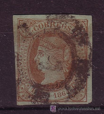 Sellos: ESPA&Ntilde;A 67 - A&Ntilde;O 1864 - ISABEL II - Foto 1