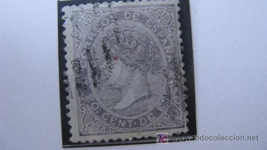 Sellos: 1867 isabel II  edifil 92 - Foto 1
