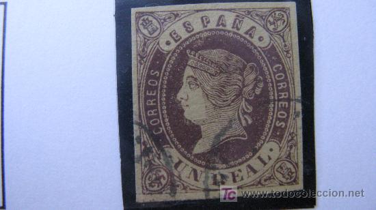 Sellos: 1862 isabel II edifil 61 - Foto 1