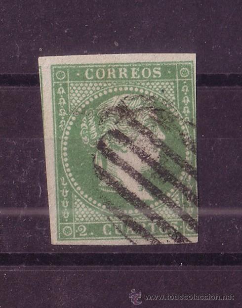Sellos: ESPA&Ntilde;A 47 - A&Ntilde;O 1855  - ISABEL II - Foto 1