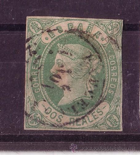 Sellos: ESPA&Ntilde;A 62 - A&Ntilde;O 1862  - ISABEL II - Foto 1