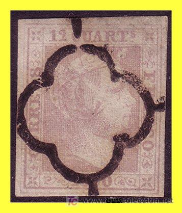 Sellos: 1850 Isabel II n&ordm; 2 (o) lujo - Foto 1