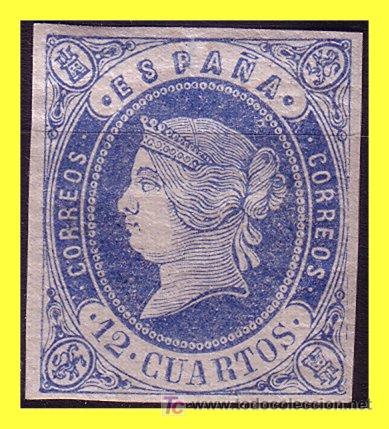 Sellos: 1861 Isabel II, n&ordm; 59 * - Foto 1