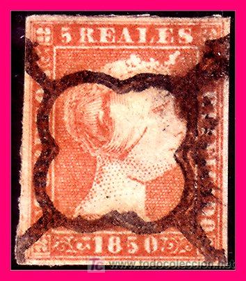 Sellos: 1850 Isabel II, EDIFIL n&ordm; 3 (o) - Foto 1