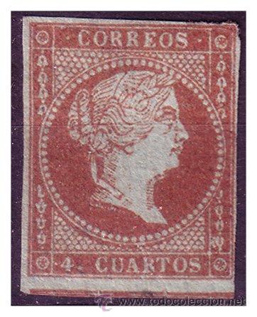 Sellos: 1855 Isabel II, Edifil n&ordm; 40 (*) - Foto 1