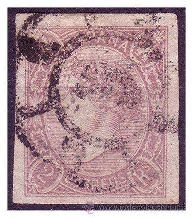 Sellos: 1865 Isabel II, Edifil n&ordm; 73 (o) - Foto 1