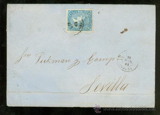 Sellos: CARTA DE LA CORU&Ntilde;A A SEVILLA. - Foto 1
