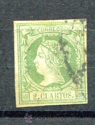 Sellos: Edifil 51.  2 cuartos Isabel II. a&ntilde;o 1860. - Foto 1