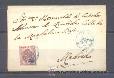 Sellos: 1855.- ALBACETE A MADRID - Foto 1