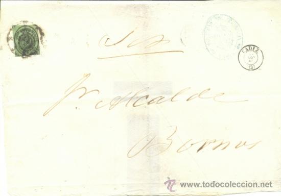 Sellos: 1862.- CADIZ A BORNOS - Foto 1