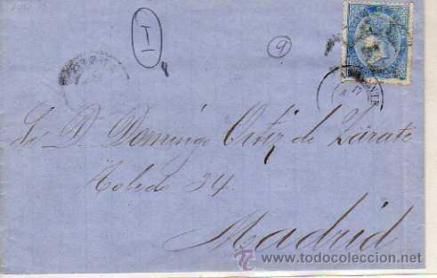 Sellos: Cuatro cuartos. Isabel II. Madrid. Alicante. - Foto 1