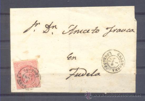 Sellos: 1864.- CALAHORRA A TUDELA - Foto 1