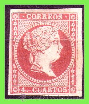 Sellos: 1855 Isabel II, EDIFIL n&ordm; 48C * - Foto 1