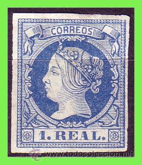 Sellos: 1860 Isabel II, EDIFIL n&ordm; 55 (*) - Foto 1