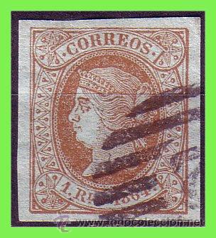 Sellos: 1864 Isabel II, EDIFIL n&ordm; 67 (o) - Foto 1