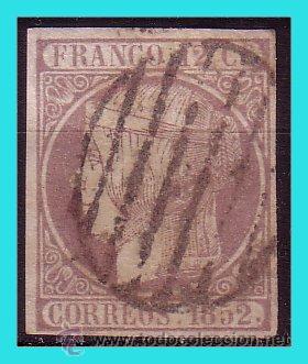 Sellos: 1852 Isabel II, EDIFIL n&ordm; 13 (o) - Foto 1