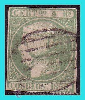 Sellos: 1852 Isabel II, EDIFIL n&ordm; 15 (o) - Foto 1