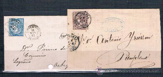 Sellos: Espa&ntilde;a. Clasicos. Isabel II. Cartas - Foto 1