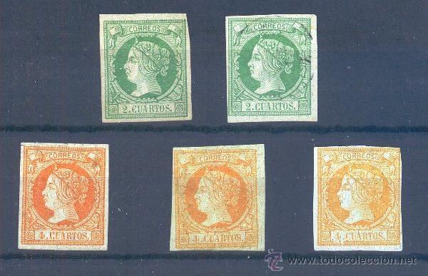 Sellos: EDIFIL 51 US- 52 *.   ISABEL II - Foto 1